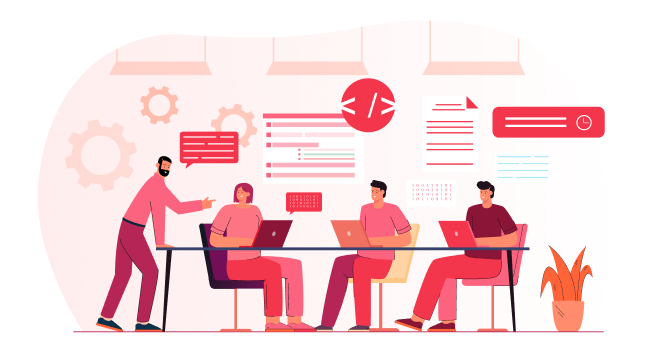 22344038 Team of programmers working on program code with laptops 1